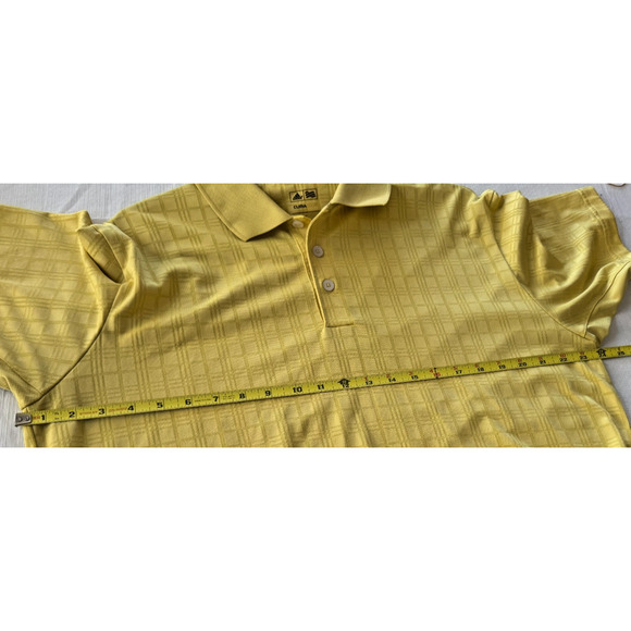 Adidas Golf Men's Yellow ClimaCool Polo Shirt - Size Large - Picture 8 of 9
